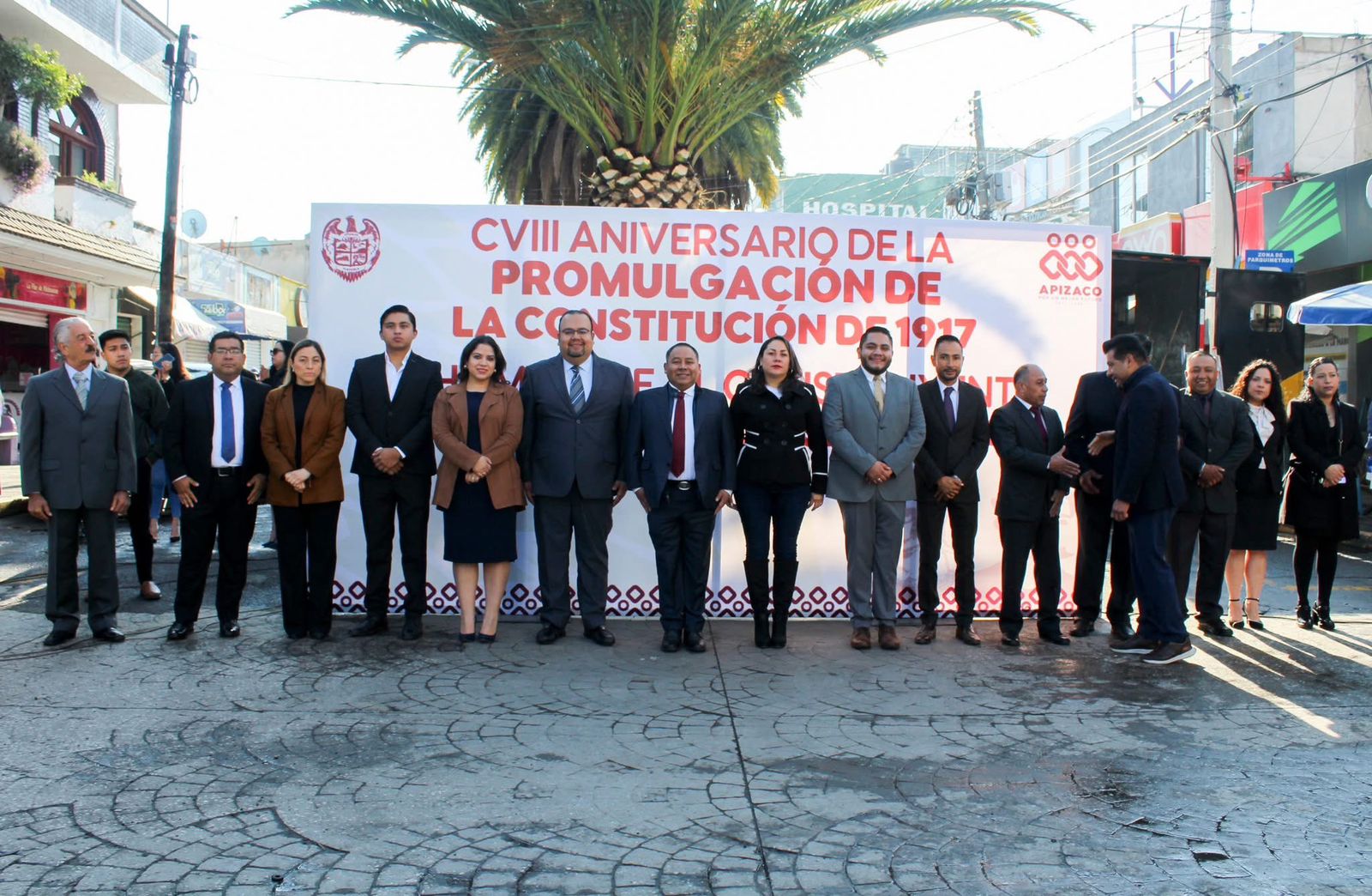 Preside Javier Rivera Bonilla ceremonia del 108 aniversario de la promulgación de la Constitución de 1917